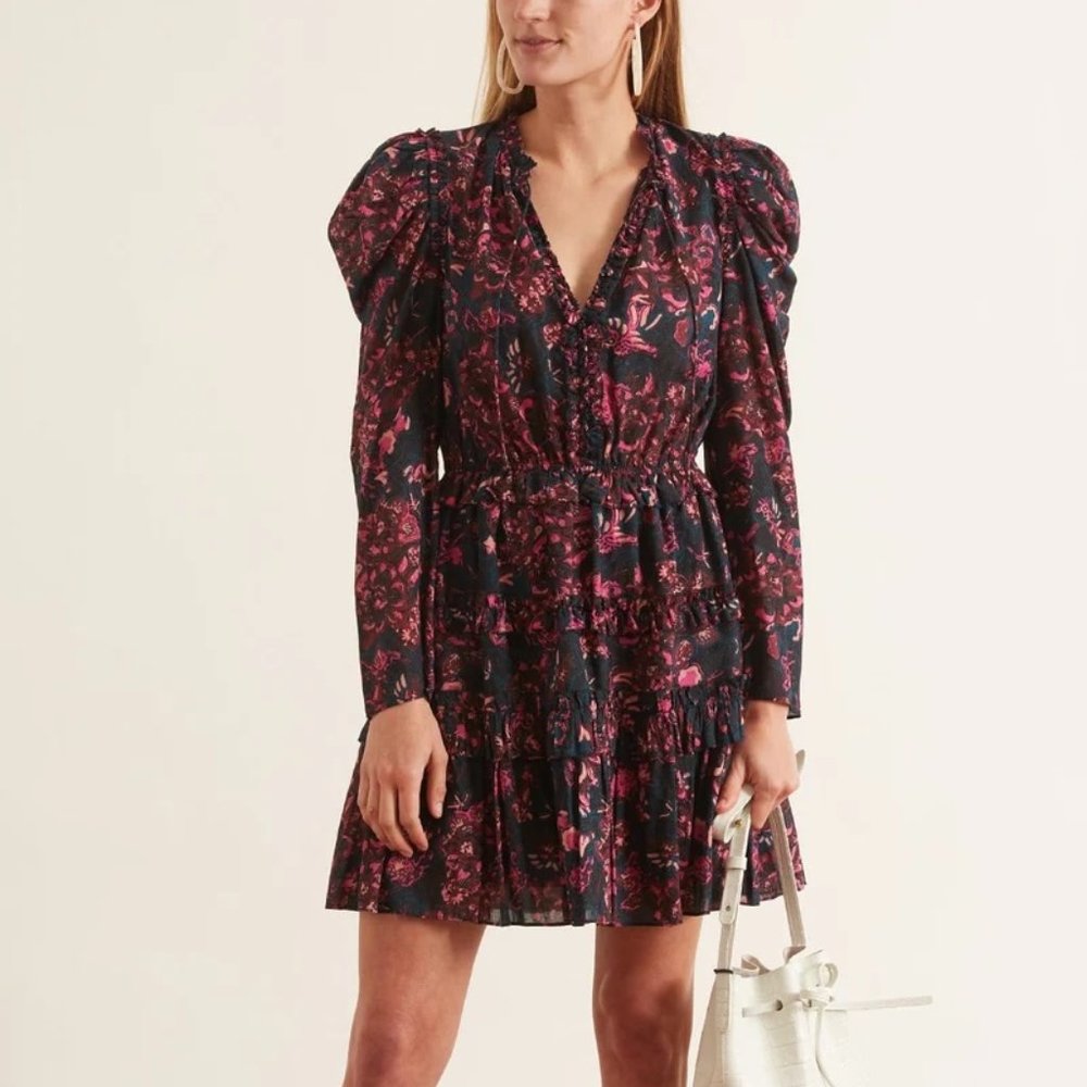 LIKE NEW BEAUTIFUL Ulla Johnson Prissa Dress in Midnight, Sz 4